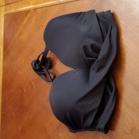 Shade And Shore Women's Size 36DD Bikini Swim Top BLACK - Picture 2 of 7